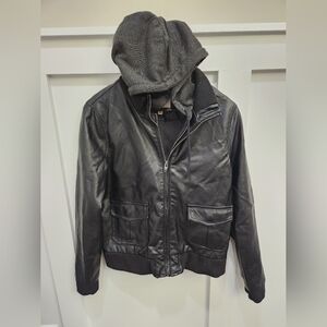 faux leather jacket